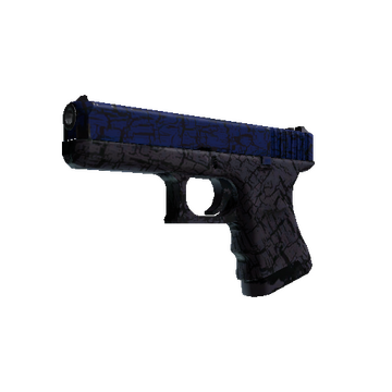 Glock-18 | Blue Fissure (Well-Worn)